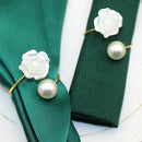 Anéis de Guardanapo com Pérola