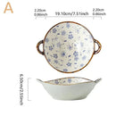 Tigela Doméstica em cerâmica, com alça para servir